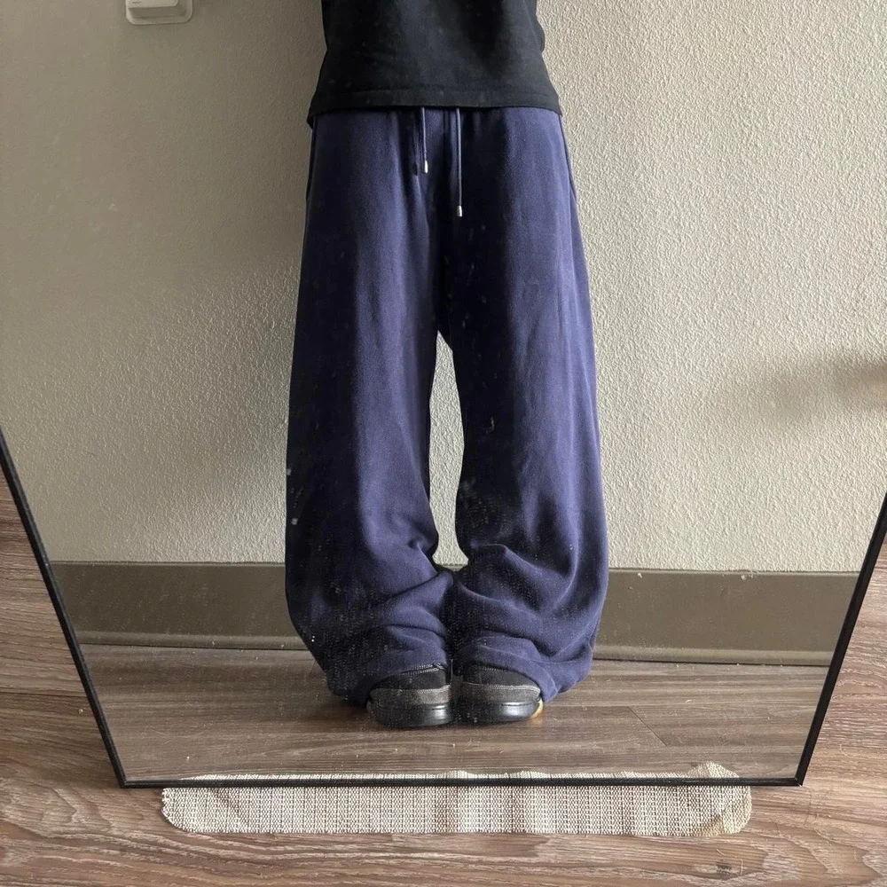 Vintage Y2K/2000s Baggy Navy Blue Ugg Streetwear Comfy Sweatpants! Size L